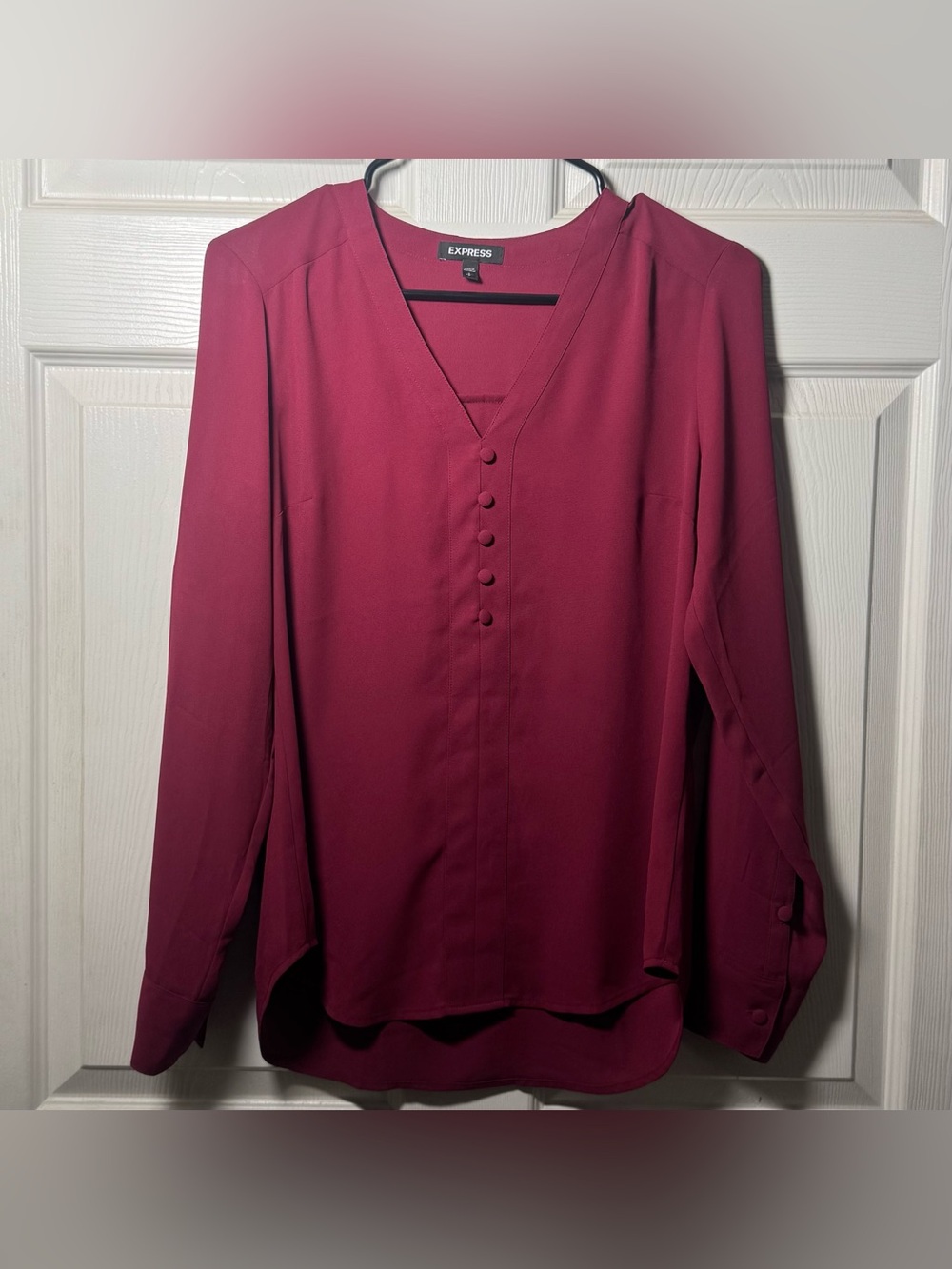 Women’s Express Maroon Portofino Top S